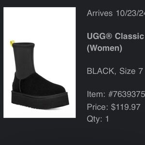 UGG classic dipper platform boot